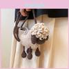 Schaf Kinder Wolle Strick Kawaii Umhängetasche Niedliche Umhängetasche Handgestrickt Kinder Kleine Spaßtasche Geldbörse Münzbörse Kindergeschenk