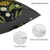 Black Cat Pillow Cover Floral Novelty Pillow Case For Couch Sofa Bedroom Design Pillowcases Birthday Present