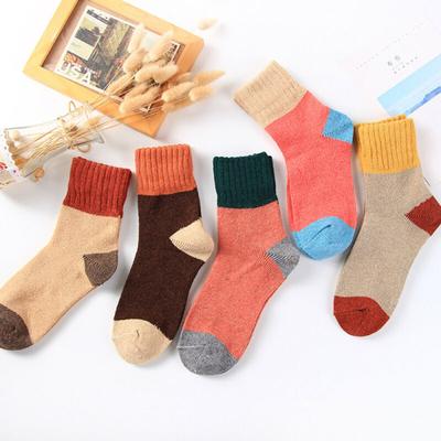 5 Pairs Womens Wool Cashmere Thick Sock Soft Casual Sports Winter Socks