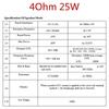 1Pcs 2 Inch Vibration Speaker Driver 4ohm 25W Vibro Bass Speaker  Bass Sound Enhancement