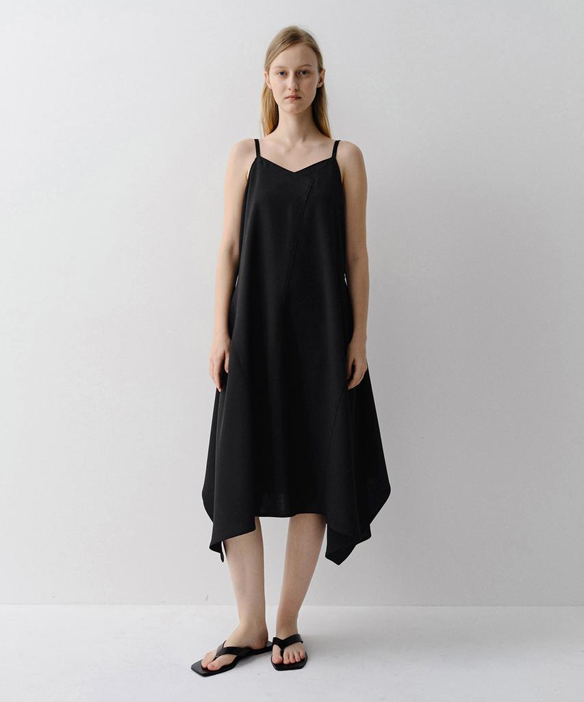 Ia Reese Panel Strap Dress (Black)