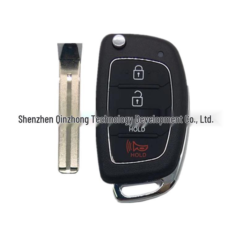 4-Tasten Klappautoschlüsselgehäuse Ersatz für Hyundai