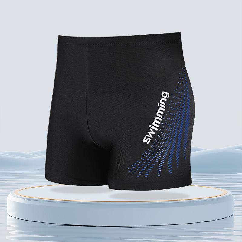 2024 Men's Quick-Dry Anti-Embarrassment Swimsuit: Fashionable, Breathable, Professional Flat-Angle Trunks