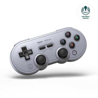 8BitDo SN30 Pro Bluetooth Controller, Hall Effect Joystick Update, Compatible with Switch/Switch 2, PC, macOS, Android, Steam Deck & Raspberry Pi (Gra