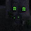Miniature Fairy Elf Home Door Windows and Chandelier Luminous Tree Decor Art Decorations In The Dark