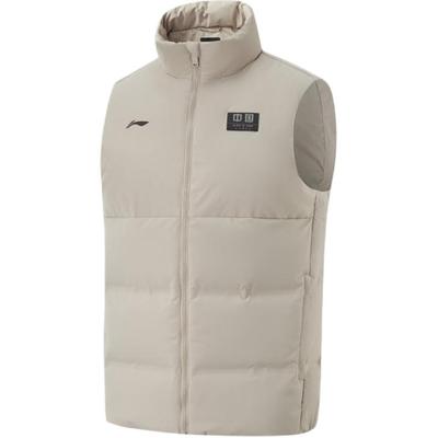 Fitness Series Stand Collar Zipper Comfortable Simple Versatile Vest Men Vests AMRU107-3