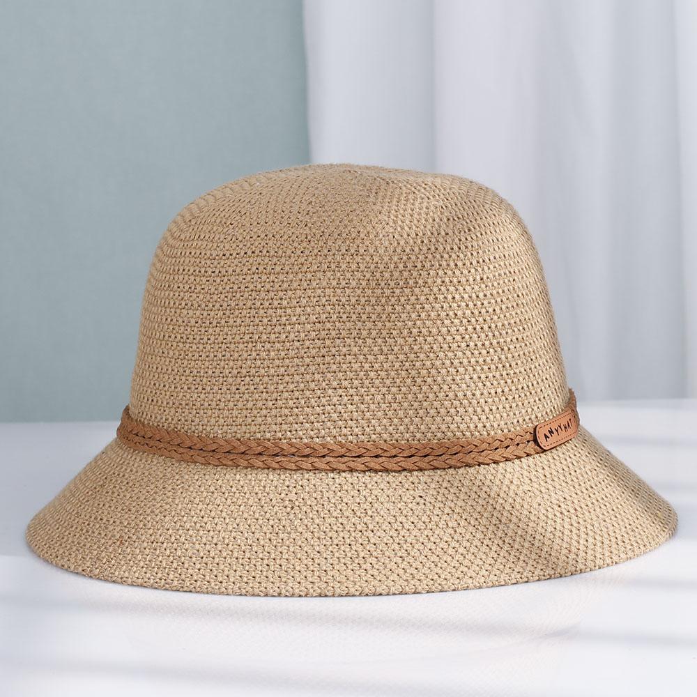 My Extreme Outdoor Activities Women's Beige 2022 New Straw Hats Panamas Uv Protection Sun Visor Beach Hats Fashion Visors Foldable Summer Sun Hat 56-60Cm