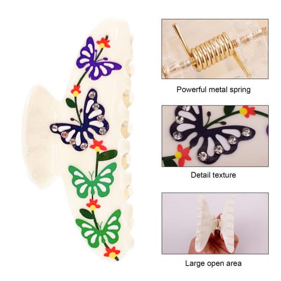 Cartoon Animal Pattern Hand-painted Design Ring Acrylic White 1 Pc