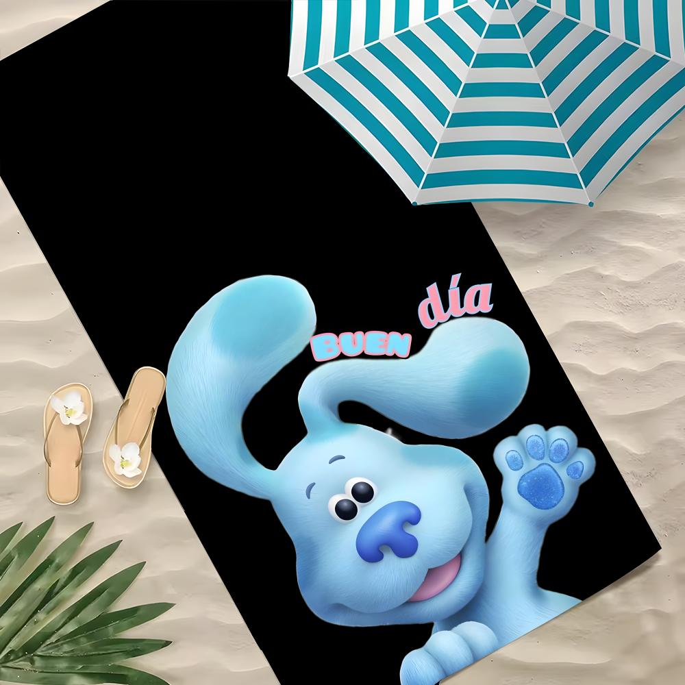 B-Blau's Spuren & Du! Handtuch Polyester Strandhandtuch Schnelltrocknend Sandfrei Badetuch für Sommer Pool Reise Urlaub