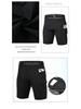 Men's Quick-Dry Compression Shorts with Pockets - High Elasticity, Ideal for Running, Training, and Basketball.