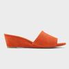 Women Temperament Slippers 3cm Velvet Mules Wedge Sandals Slipper Open Toe High Heels Casual Dress Party Woman Shoes Plus Size