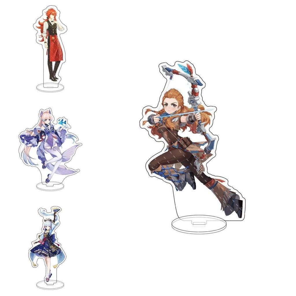 Genshin Impact Acrylic Stand Desktop Decor Featuring Kazuha Venti Klee Hutao Ganyu Paimon For Anime Fans