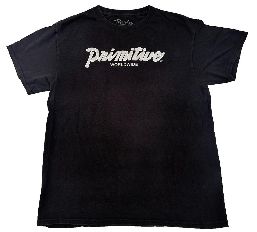 Primitive Skateboarding “Worldwide” Logo T-Shirt Men’s Medium Black Skate Street Unisex T-Shirt