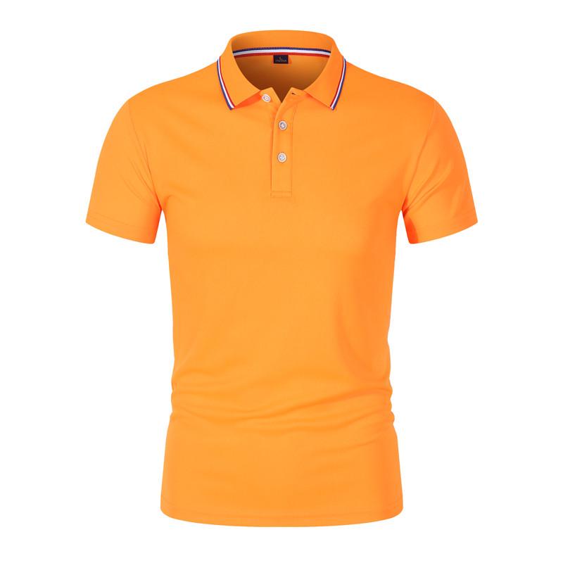 Unisex Anti-Pilling, Colorfast Polo Shirt with Lapel and Short Sleeves, Made from Combed Silk Cotton, Customizable with Logo.