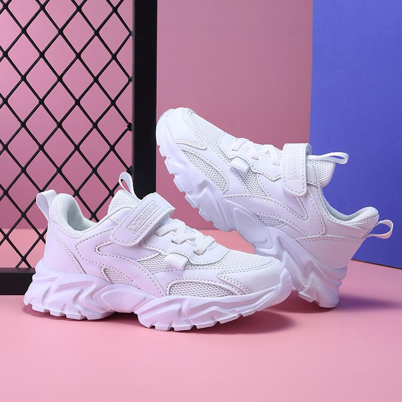 Girls' Sports Shoes Mesh Breathable 2025 Spring and Autumn Girls Running Shoes Girls Casual Sneakers Foreign Trade