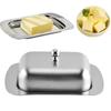 Food Grade Butter Tray with Lid Butter Storage Box Retro Cheese Container  Kitchen Use