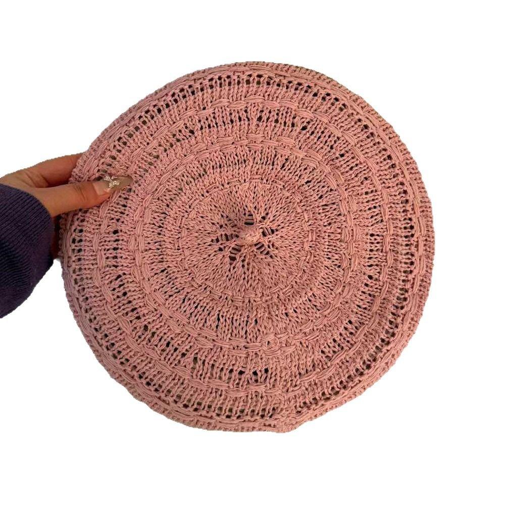 Polyester Beret Cap Breathable Sun Hat Creative Gift Bonnets Cap