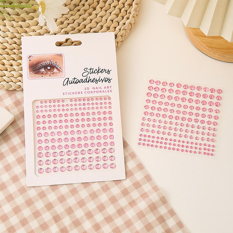 Diamond Crystal Tattoo Sticker Glitter Eyeliner Eyebrow Make Up Face Eyes Diamond Tattoos Rock Rhinestone 3D Eyeliner Stickers