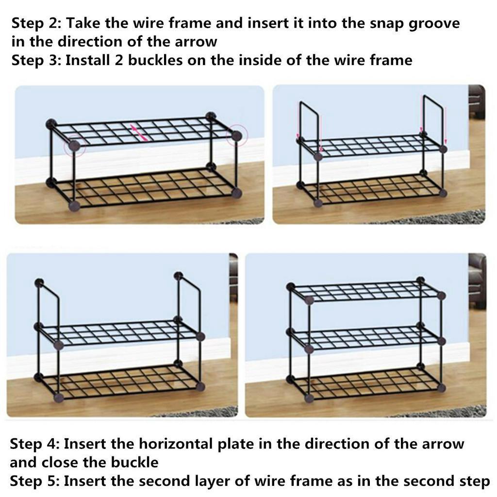 3/4/5 Layers Household Wrought Iron Multi-layer Plant stand With Four Sides Of Fence Rack Balcony Indoor Garden Flower Pot Shelf Detachable