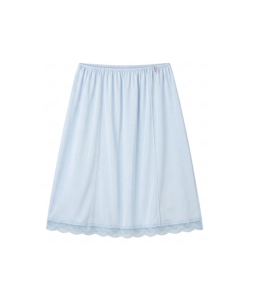 Mellotoli Lace Satin Midi Skirt (2 Colors)