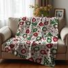 Classic Black White Cow Spots Soft Flannel Blanket Breathable Warm Throw for Office Car Sofa Kids Room Birthday Xmas Gift