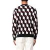 Emporio Armani FW22 Geometric Pattern Logo Jacquard Crew Neck Long Sleeve Sweater Men Sweater Multicolor 6L1MXX-1MCQZ-F318