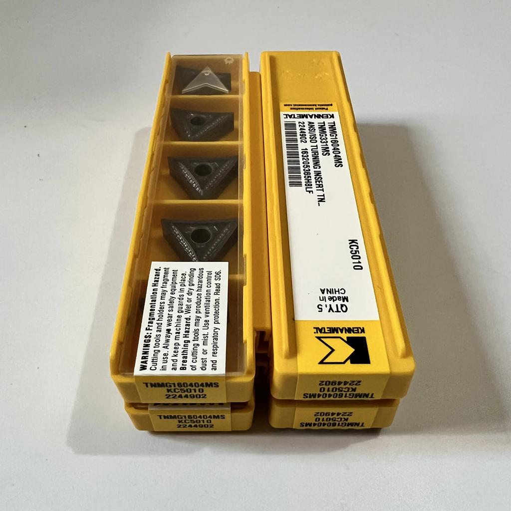 Original / TNMG160408MS KC5010 /  Industrial Indexable Carbide Inserts 10 Pcs