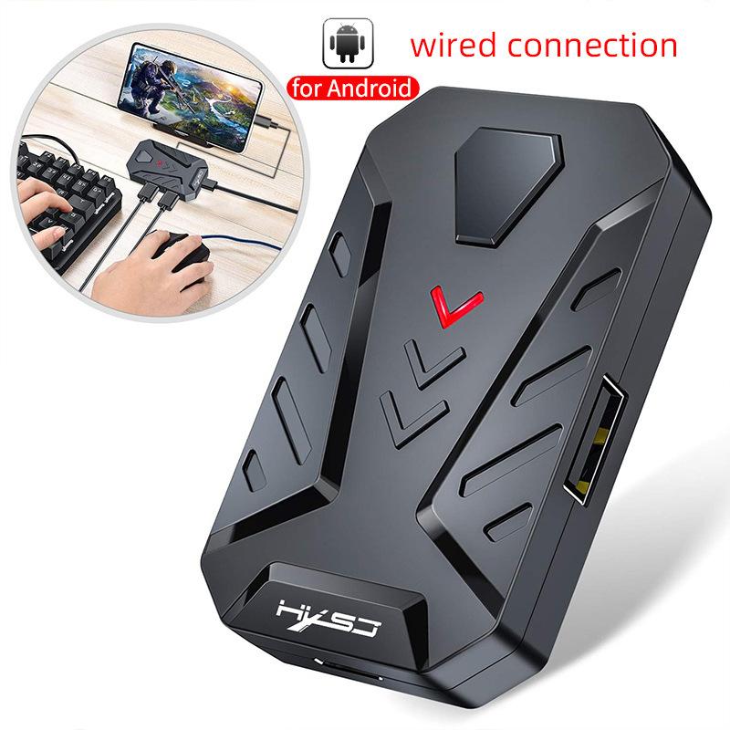 Android Wired Throne One Handed Keyboard And Mouse Set Game Converter PUBG Gun