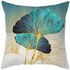 Blue Flower and Bird Print Decorative Pillowcase Living Room Office Ornaments Home Pillowcase