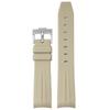 20MM Watch Strap For Omega & Swatch TPU Arc Strap Silver Buckle Watch Band