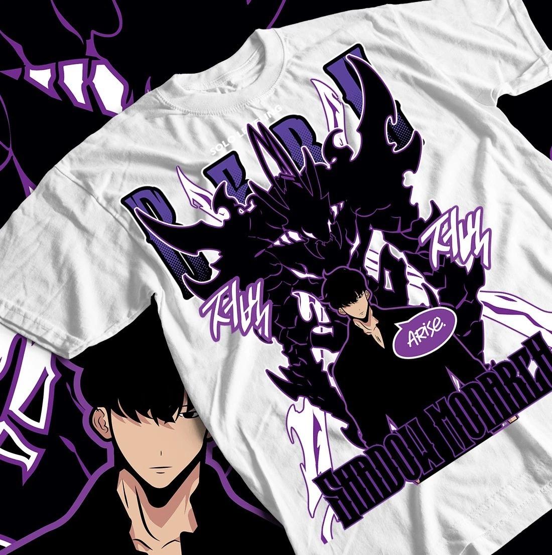 Футболка Solo Leveling, Сон Джин У, Лю Чжиган, Йонас Рейдзи, Подарочная футболка, Все L