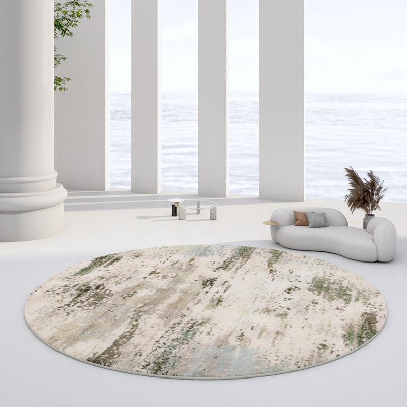 European Style Round Plush Rugs for Bedroom Decor Carpets for Living Room Soft Area Rug Home Thicken Carpet Fluffy Floor Mats