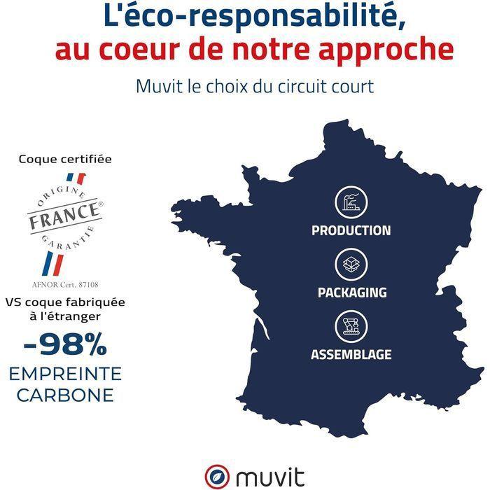 Coque - Muvit - Samsung Galaxy S23 FE - Transparent - Antichoc - 100% Recyclable