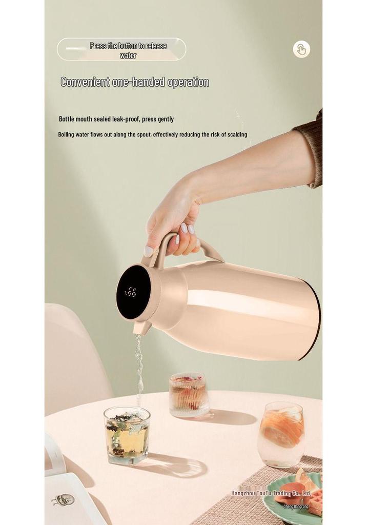 Smart Insulated Large Capacity Thermos Kettle for Boiling and Keeping Water Warm