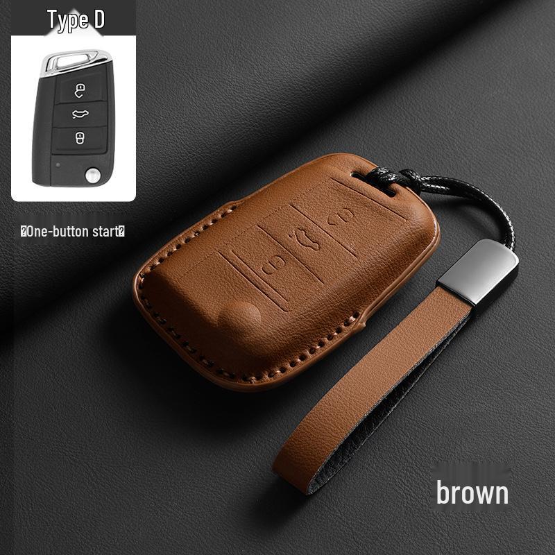 Volkswagen One-Button Start Key Case for Tayron X, Tiguan L, T-Roc, Magotan B9, and 25 Passat Models