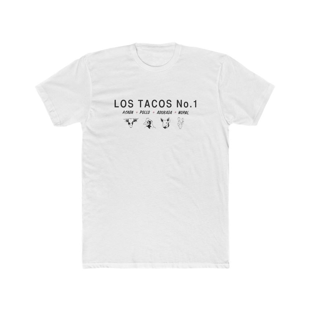 

Los Tacos No. 1 New York City TexMex Mexican Restaurant Men#039;s Cotton Crew Tee Unisex T-Shirt L