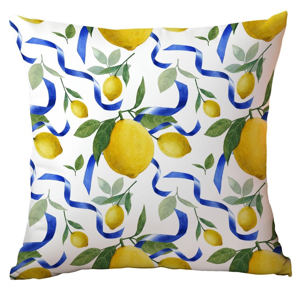 Geometric Summer Lemon Pillow Case Home Sofa Cushion Pillow Case