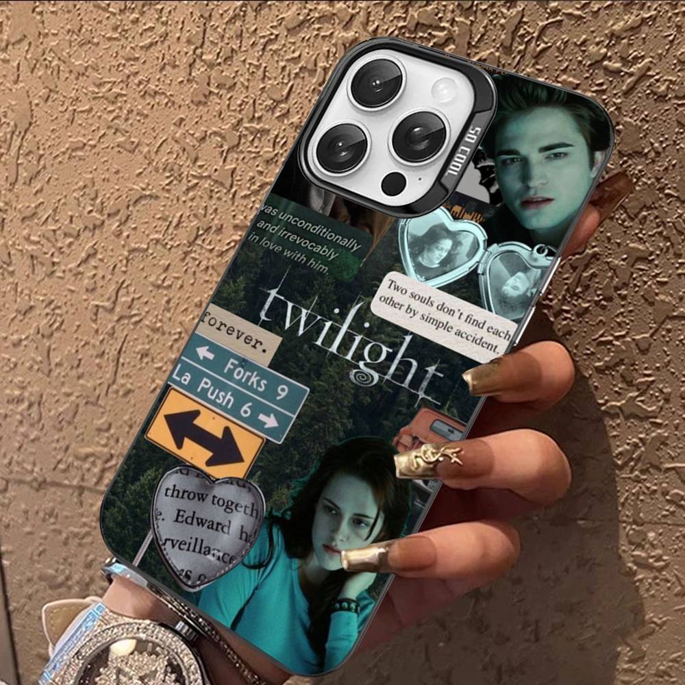 TV Twilight Isabella Edward Cullen Phone Case For IPhone 17 16 15 14 13 12 11 Pro Max Plus Color Silver Cover