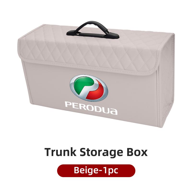 

Car Trunk Storage Box Multiuse Portable travel Organizer Tools Bag For Perodua Myvi Axia Alza Kancil Rusa Kembara Kenari бежевый