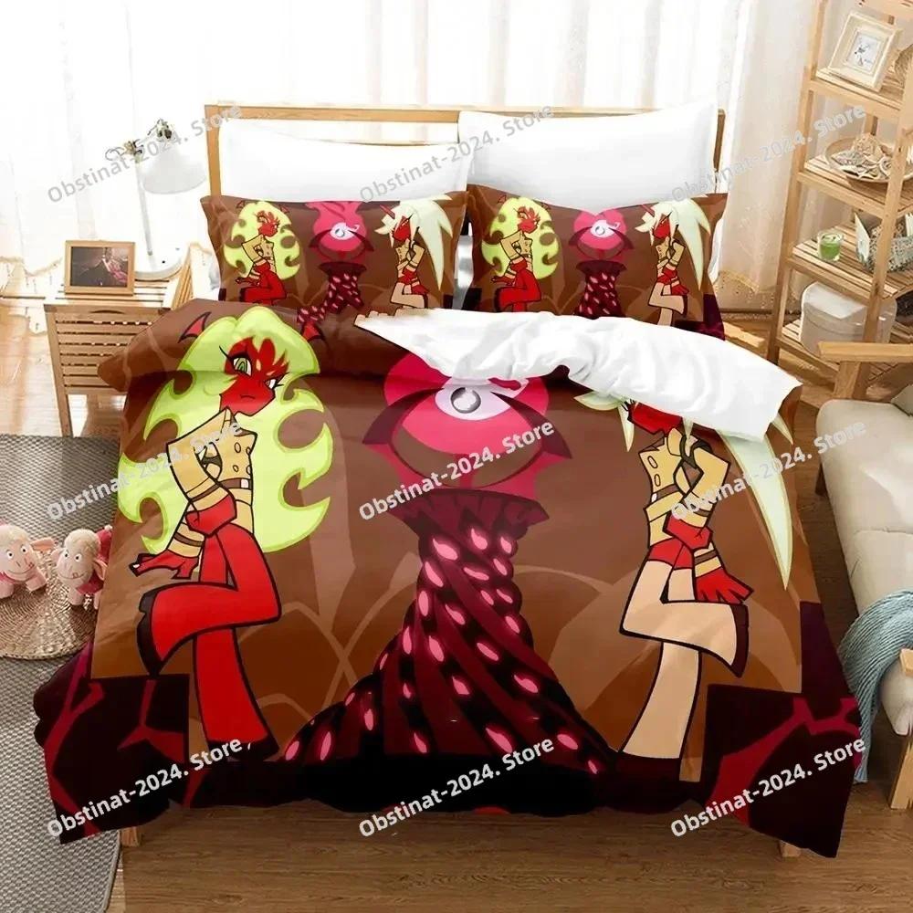 Anime Panty Stocking Printed Bed Set Duvet Cover Pillowcase Bedding Set Bed Linen Sheet Quilt Cover Full Queen King Size