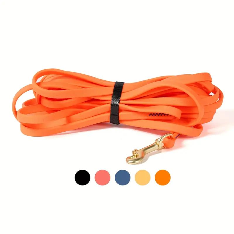 Dog Leash 5ft, 10ft, 20ft, 30ft PVC Recall Waterproof Dog Leash Beach Swimming Training Dogs Lead for Pet, Medium and Large Dogs
