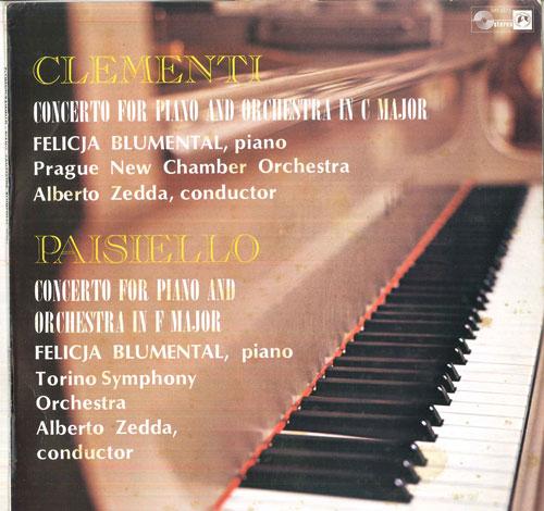 

LP Record FELICJA BLUMENTAL, ALBERTO ZEDDA, P - Clementi Concerto For Piano And Orc SMS2673 COCNCERT HALL S Japan Classical Used