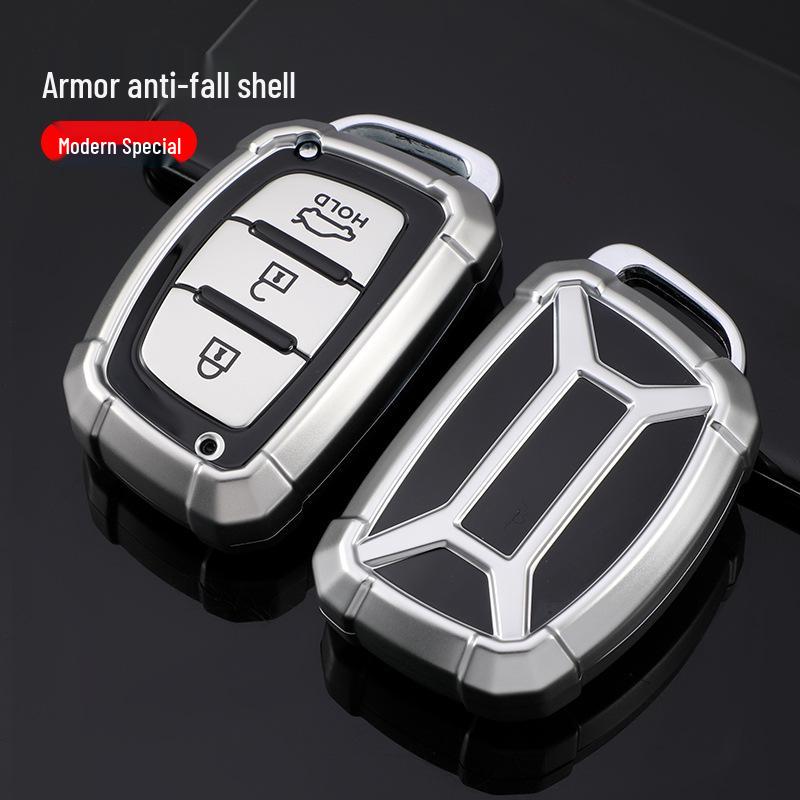 Key Case-Compatible with Hyundai Models: Elantra, Santa Fe, Mistra, Reina, ix25, Festa, ix35, Verna