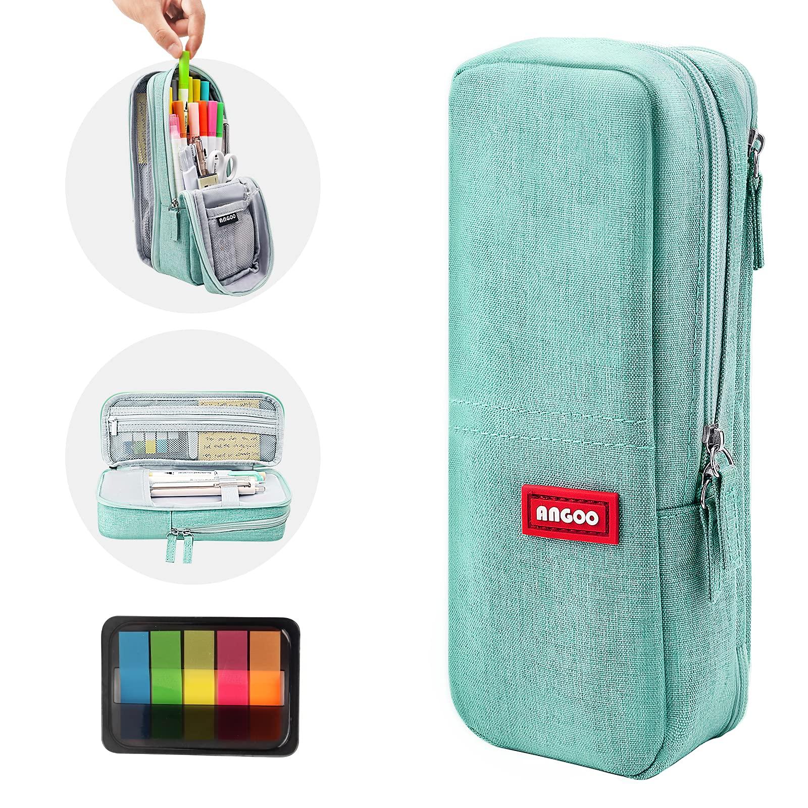 

BuukBaag Pencil Large Standing Stationery Case with Sticky Popular for and High School Students Case, Simple, Stylish, Capacity, Cute, Notes, Boys,