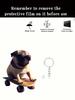 Charming and Cute Skateboard Pug Pendant Suitable for Car Rearview Mirrors DIY Backpack Pendant is the Perfect Gift for Others