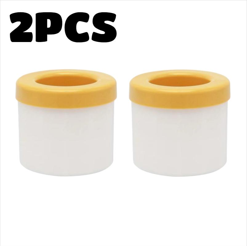 2pc Ice Bucket Silicone Round Cylinder Ice Cube Mold with Lid Ice Maker Summer Homemade DIY Creative Ice Cube Molds Quick Freez
