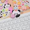 Cute Cartoon 3D Panda Sticker Creative Fun Stress-relieving Rubber Ass Paws Decor Pinch-pinch Phone Case Journal Sticker for kid
