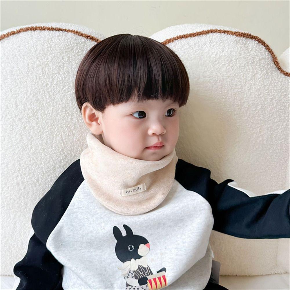 Soft Kids Scarf Velvet Thick Neckerchief Cute Neck Warmer  Winter