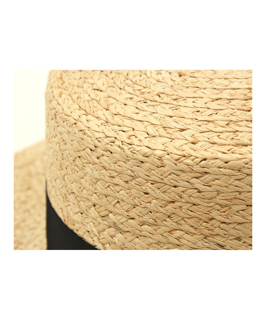 Yunibeosyeolkemiseuteuli Bkmt Raffia Flat Fedora Raffia Hat