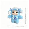 Cute Dog Vinyl Face Plush Toy Pendant Keychain Ornaments Delicate Doll Backpack Hangings Decor Car Keyring For Women Girls Kid